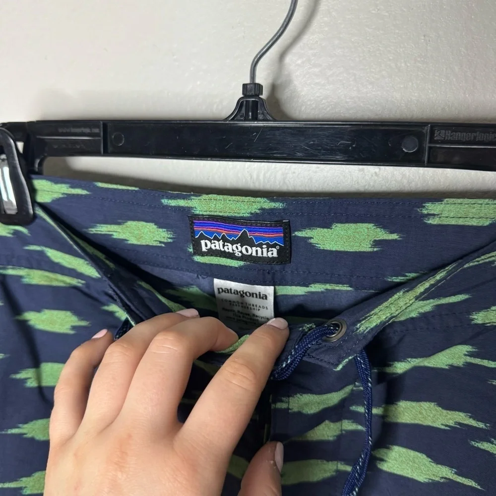 Patagonia Men’s Swim Trunks Blue And Green
